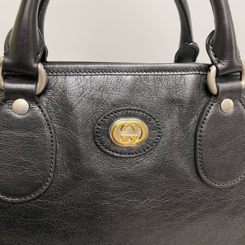 Gucci Tote Bag Calfskin Black
