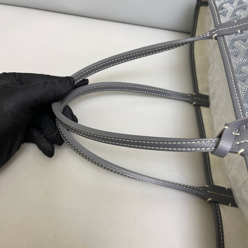 Goyard Saint Louis PM Goyardine Grey White
