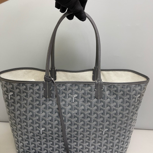 Goyard Saint Louis PM Goyardine Grey White
