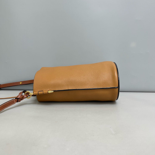 Loewe Medium Gate Bucket Bag Grained Calfskin Tan