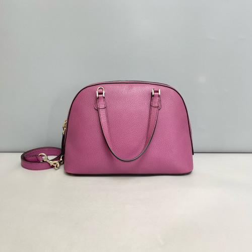 Gucci Medium Gg Charm Dome Grained Calfskin Purple Gucci Medium Gg Charm Dome Grained Calfskin Purple
