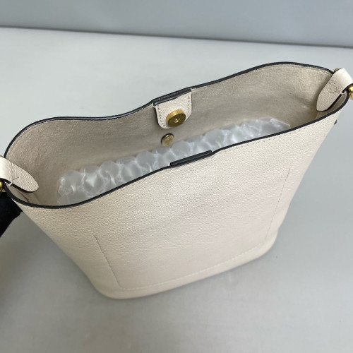 Louis Vuitton Lock And Walk Bucket Calfskin White
