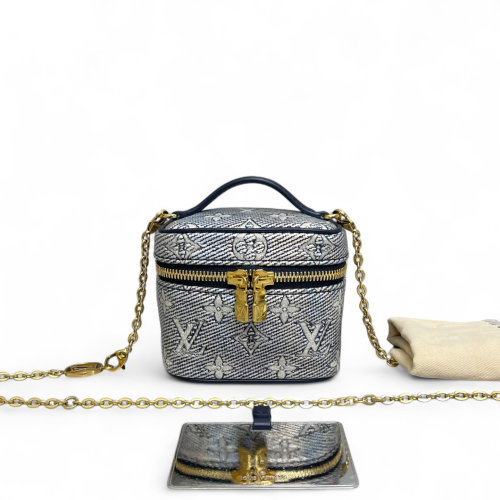 Louis Vuitton Nano Nice Monogram Blue White