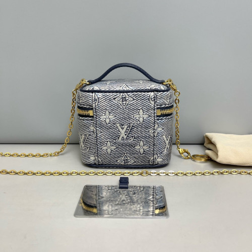 Louis Vuitton Nano Nice Monogram Blue White