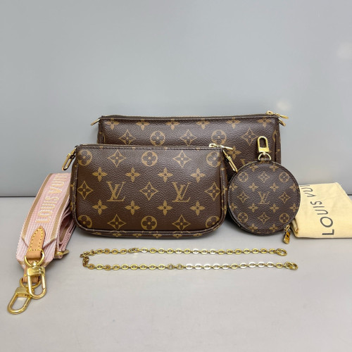 Louis Vuitton Multi Pochette Accessories Monogram Brown