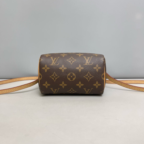 Louis Vuitton Nano Speedy Bandouliere Monogram Brown
