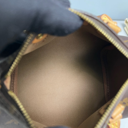 Louis Vuitton Nano Speedy Bandouliere Monogram Brown