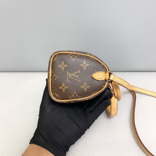 Louis Vuitton Nano Speedy Bandouliere Monogram Brown