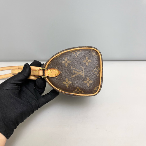 Louis Vuitton Nano Speedy Bandouliere Monogram Brown