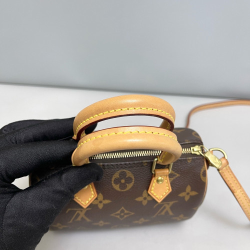 Louis Vuitton Nano Speedy Bandouliere Monogram Brown