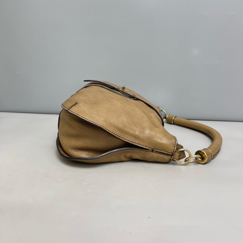 Burberry Hobo Calfskin Camel