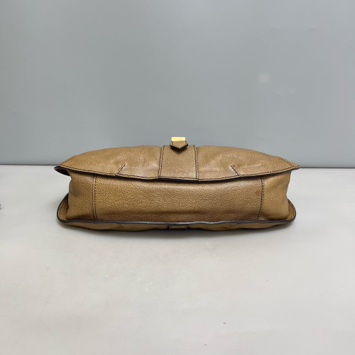Burberry Hobo Calfskin Camel