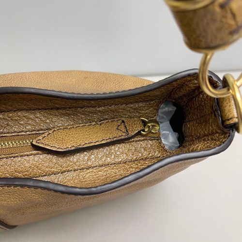 Burberry Hobo Calfskin Camel