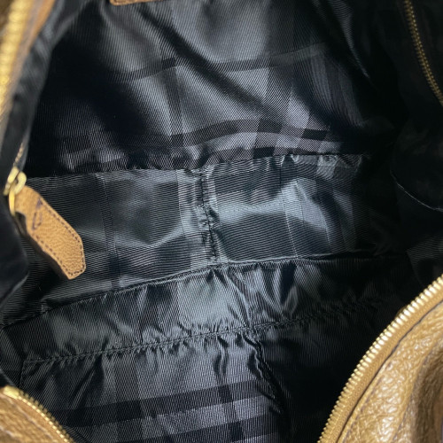 Burberry Hobo Calfskin Camel