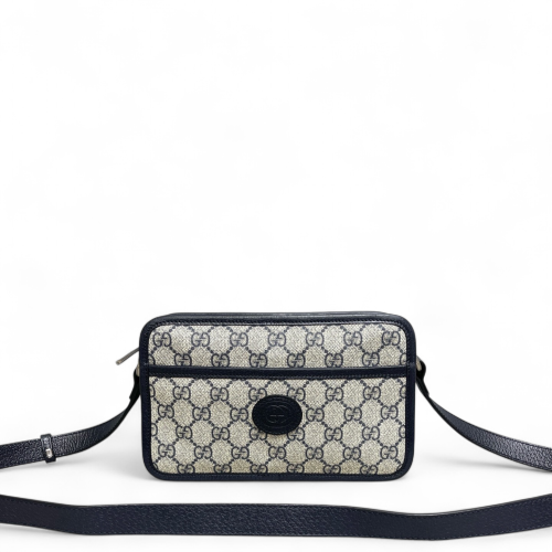 Gucci Camera Case GG Supreme Monogram Blue
