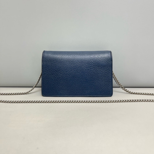 Gucci Super Mini Dionysus Grained Calfskin Blue