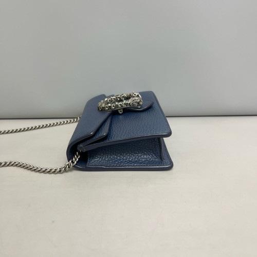 Gucci Super Mini Dionysus Grained Calfskin Blue