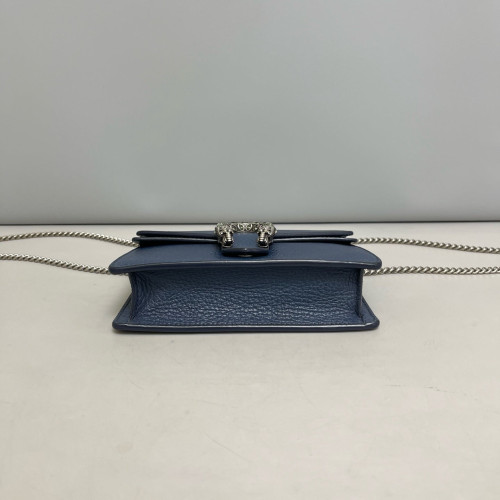 Gucci Super Mini Dionysus Grained Calfskin Blue