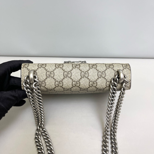 Gucci Mini Dionysus GG Supreme Monogram Suede Red