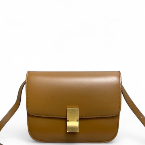 Celine Medium Classic Box Smooth Calfskin Tan