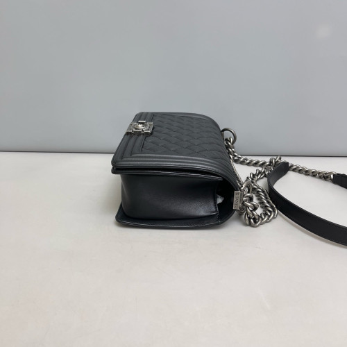 Chanel Quilted Medium Boy Flap Calfskin Black Chanel Quilted Medium Boy Flap Calfskin Black