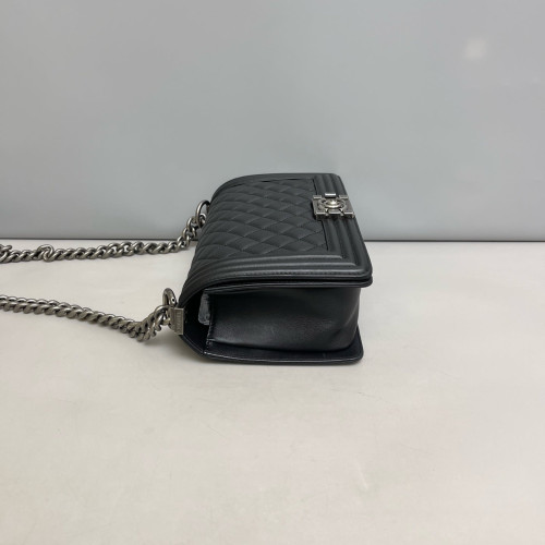 Chanel Quilted Medium Boy Flap Calfskin Black Chanel Quilted Medium Boy Flap Calfskin Black