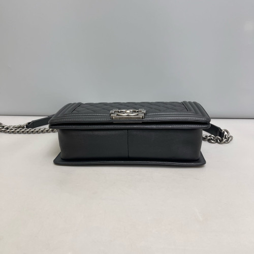 Chanel Quilted Medium Boy Flap Calfskin Black Chanel Quilted Medium Boy Flap Calfskin Black
