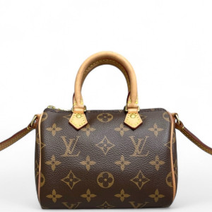 Louis Vuitton Nano Speedy Bandouliere Monogram Brown