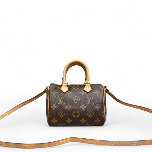 Louis Vuitton Nano Speedy Bandouliere Monogram Brown