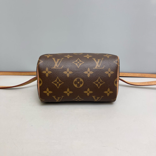Louis Vuitton Nano Speedy Bandouliere Monogram Brown
