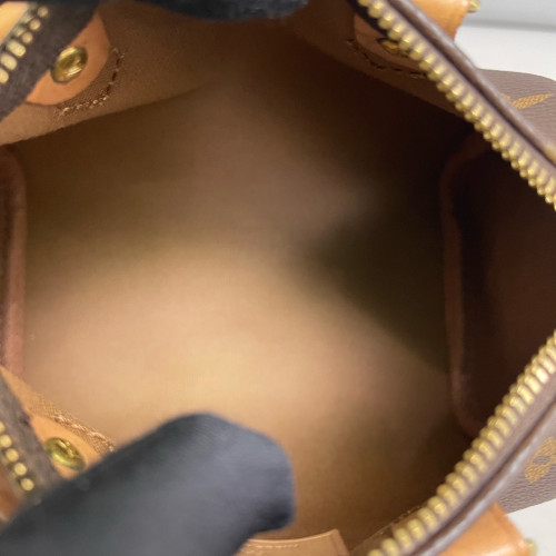 Louis Vuitton Nano Speedy Bandouliere Monogram Brown