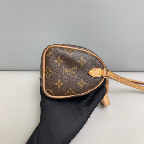 Louis Vuitton Nano Speedy Bandouliere Monogram Brown