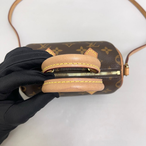 Louis Vuitton Nano Speedy Bandouliere Monogram Brown