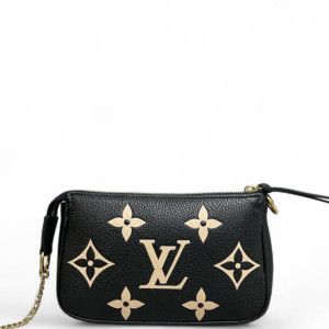 Louis Vuitton Pochette Mini Accessories Monogram Empreinte Giant Black