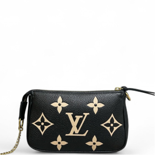 Louis Vuitton Pochette Mini Accessories Monogram Empreinte Giant Black