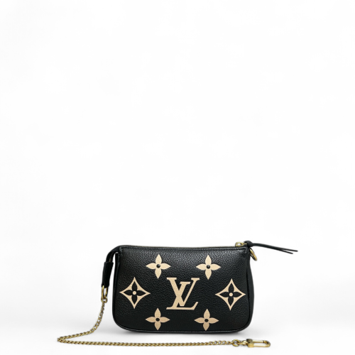 Louis Vuitton Pochette Mini Accessories Monogram Empreinte Giant Black