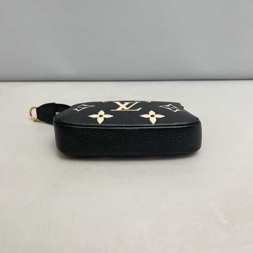 Louis Vuitton Pochette Mini Accessories Monogram Empreinte Giant Black