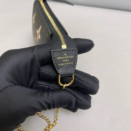 Louis Vuitton Pochette Mini Accessories Monogram Empreinte Giant Black