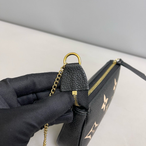 Louis Vuitton Pochette Mini Accessories Monogram Empreinte Giant Black