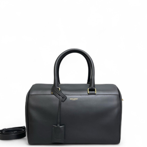 Yves Saint Laurent Boston Bag Calfskin Black