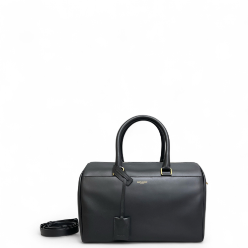 Yves Saint Laurent Boston Bag Calfskin Black