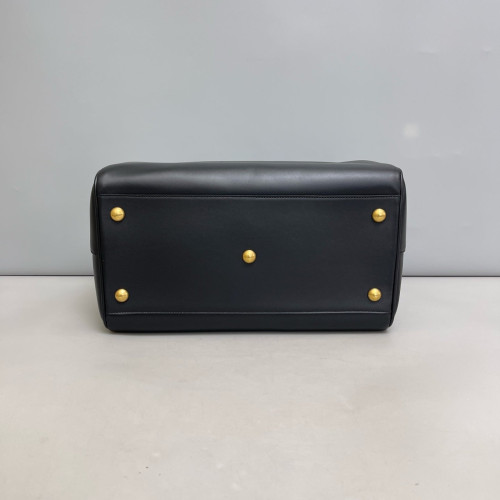 Yves Saint Laurent Boston Bag Calfskin Black