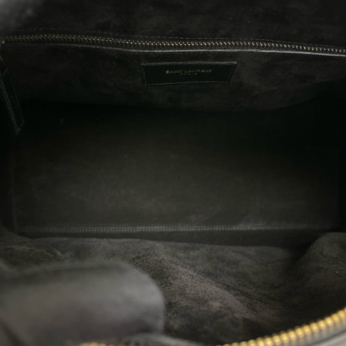 Yves Saint Laurent Boston Bag Calfskin Black