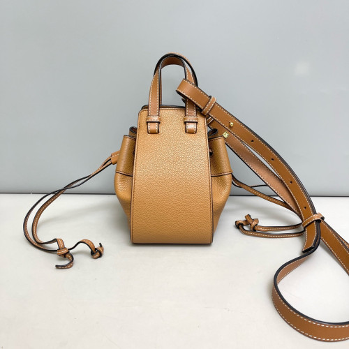 Loewe Mini Hammock Grained Calfskin Camel