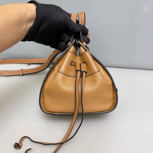 Loewe Mini Hammock Grained Calfskin Camel