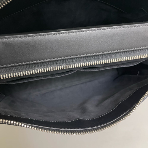 Fendi Dotcom Shoulder Bag Calfskin Black Blue
