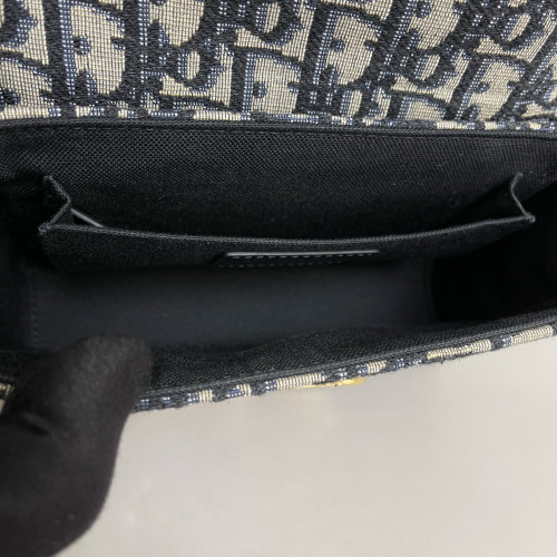 Dior 30 Montaigne Mini Box Bag Oblique Beige Navy Black