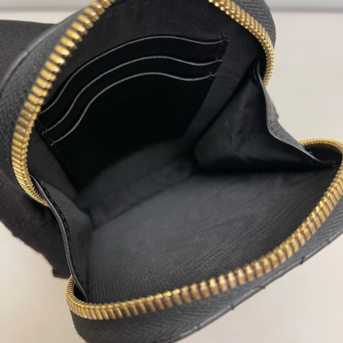 Dior Lady Dior Phone Holder Calfskin Black
