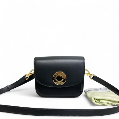Burberry Flap Bag Smooth Calfskin Black Burberry Flap Bag Smooth Calfskin Black
