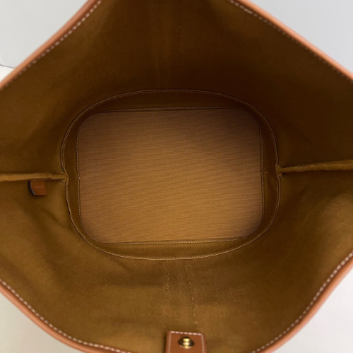 Celine Triomphe Bucket Bag Mediun Triomphe Tan Brown